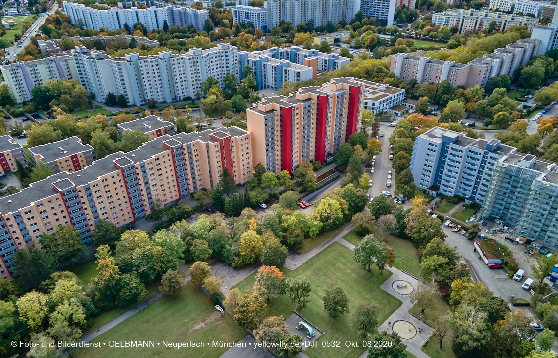 08.10.2020 - Aufstockungsbaustelle Oskar-Maria-Graf-Ring in Neuperlach